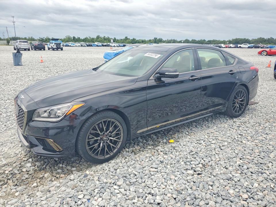 2019 Genesis G80 VIN KMHGN4JE1KU291830 COPART salvage auction — SIDE, FL - CERT OF TITLE SLVG REBUILDABLE, sold $2,650 on 2026-07-24 (photo 1)