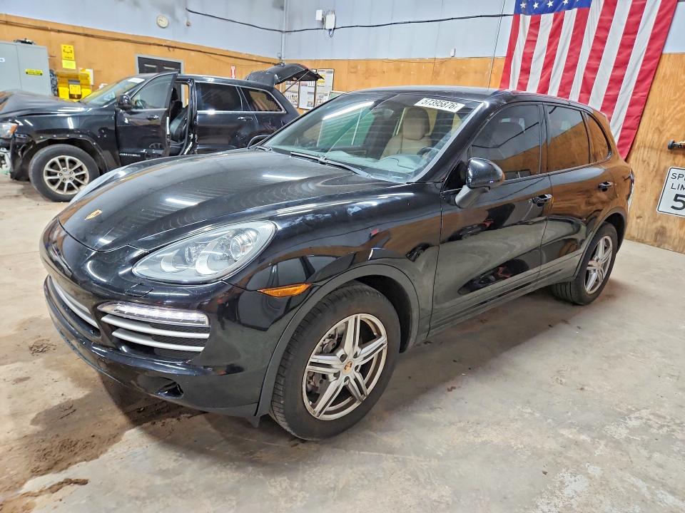 2014 Porsche Cayenne VIN WP1AA2A28ELA06856 COPART salvage auction — FRONT END, Mi - Certificate Of Title, sold $2,650 on 2026-07-15 (photo 1)