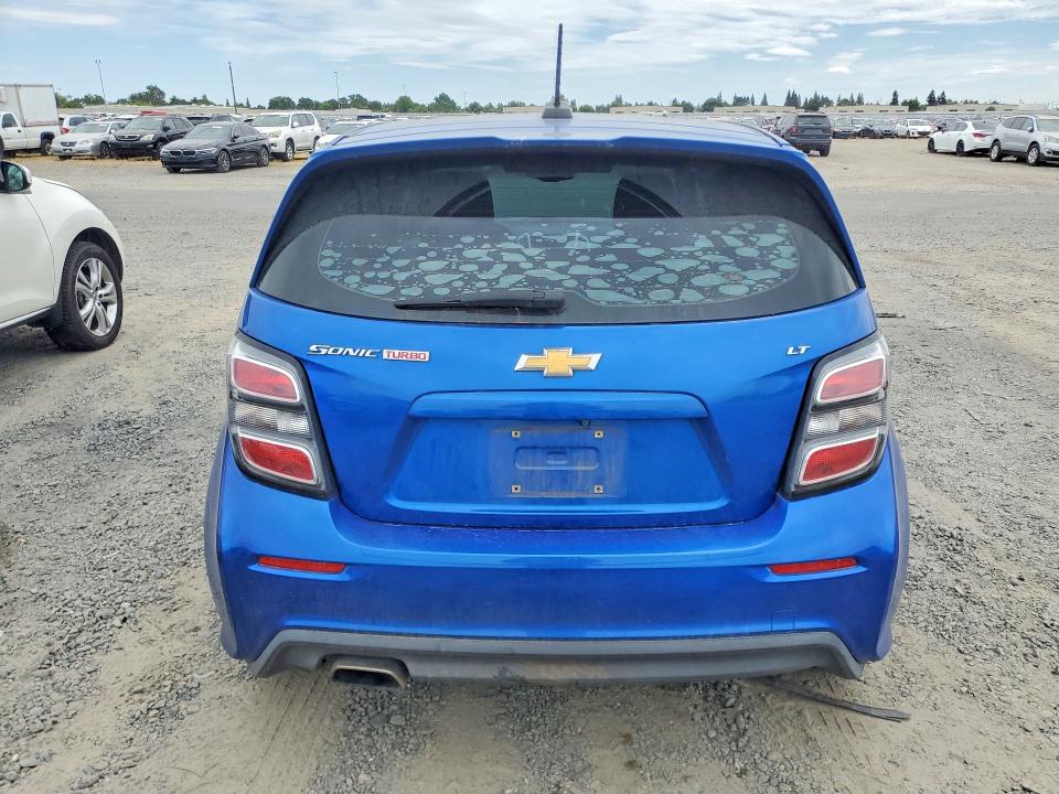 2017 Chevrolet SONIC VIN 1G1JD6SB3H4135528 COPART salvage auction — FRONT END, Ca - Salvage Certificate, sold $525 on 2026-07-09 (photo 6)