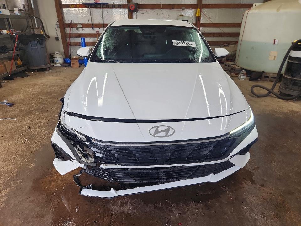 2026 Hyundai Elantra VIN KMHLM4DJ9TU182981 COPART salvage auction — FRONT END, MI - CERTIFICATE OF TITLE, sold $13,900 on 2026-07-15 (photo 5)
