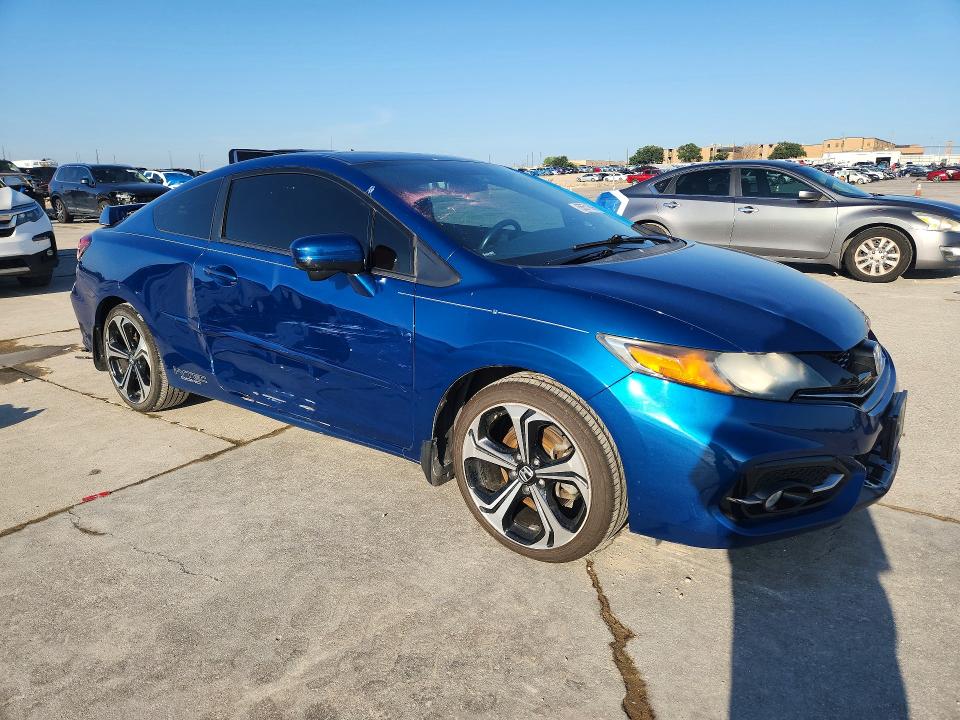 2014 Honda Civic VIN 2HGFG4A50EH702153 COPART salvage auction — SIDE, Tx - Certificate Of Title, sold $1,900 on 2026-07-09 (photo 4)