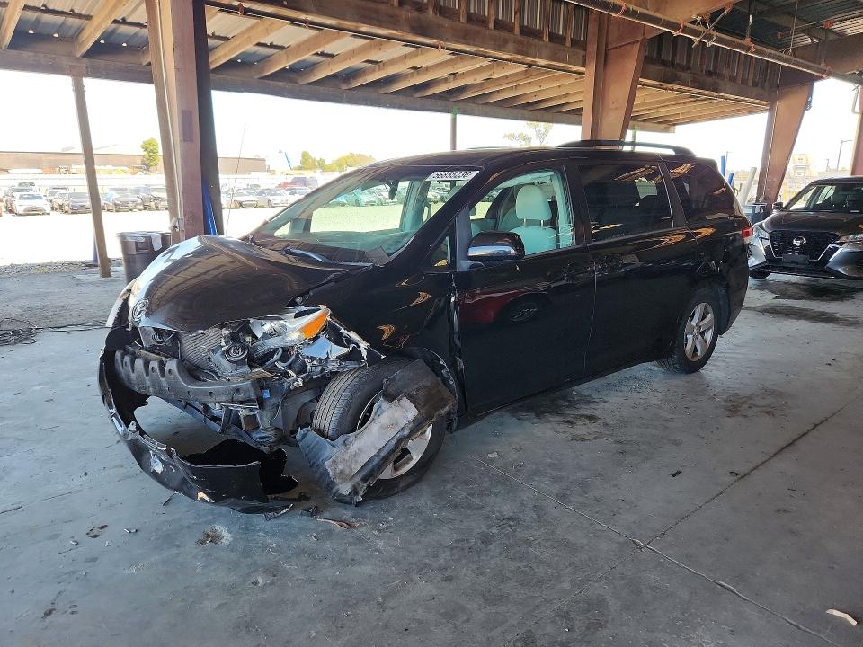 2012 Toyota Sienna VIN 5TDKK3DC0CS278469 COPART salvage auction — FRONT END, CA - SALVAGE CERTIFICATE, sold $1,250 on 2026-07-27 (photo 1)
