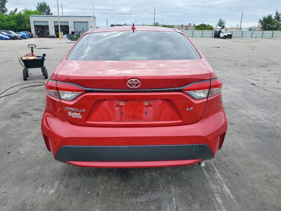 2021 Toyota Corolla VIN JTDEPMAEXMJ165444 COPART salvage auction — FRONT END, Fl - Certificate Of Destruction, sold $4,350 on 2026-07-13 (photo 6)