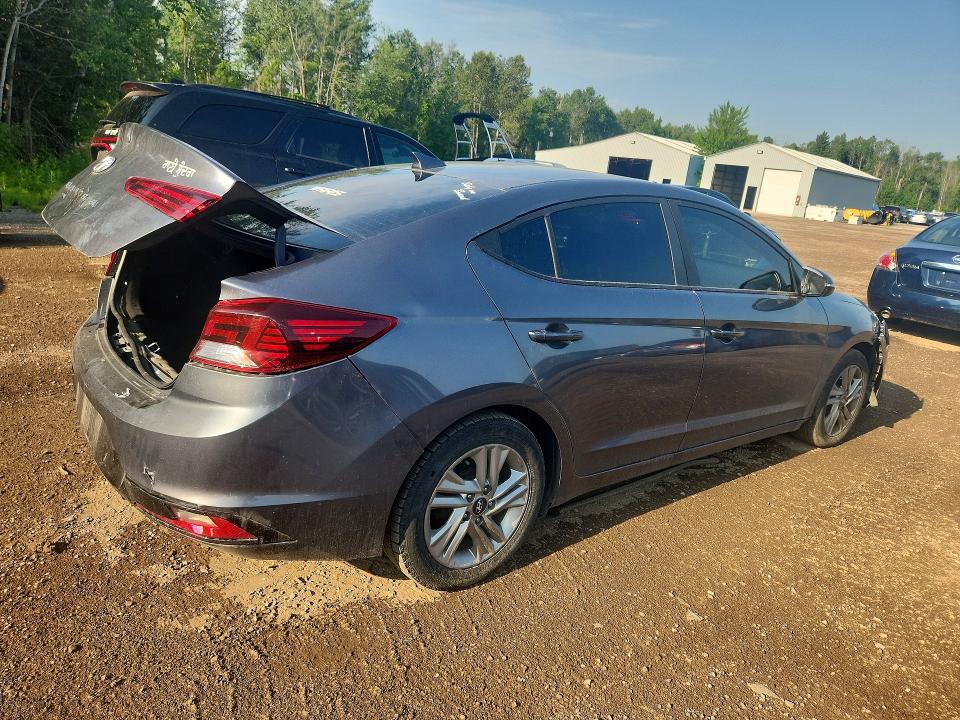 2020 Hyundai Elantra VIN KMHD84LF2LU896831 COPART salvage auction — REAR END, ON - PERMIT SALVAGE, sold $425 on 2026-07-21 (photo 3)