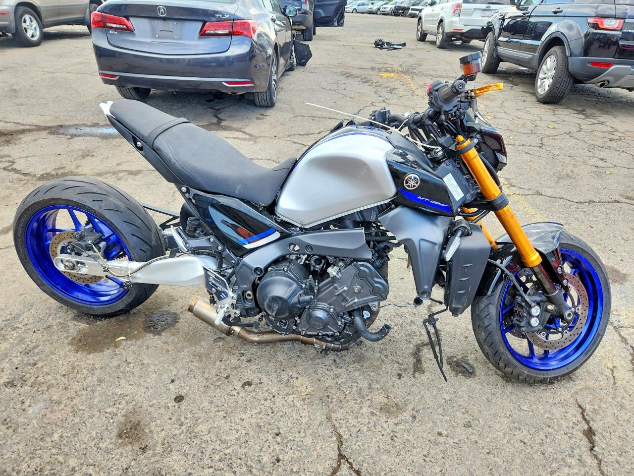 2023 Yamaha MT09 VIN JYARN72E7PA001348 COPART salvage auction — Side, PA - CERTIFICATE OF SALVAGE, sold $2,650 on 2026-07-09 (photo 1)