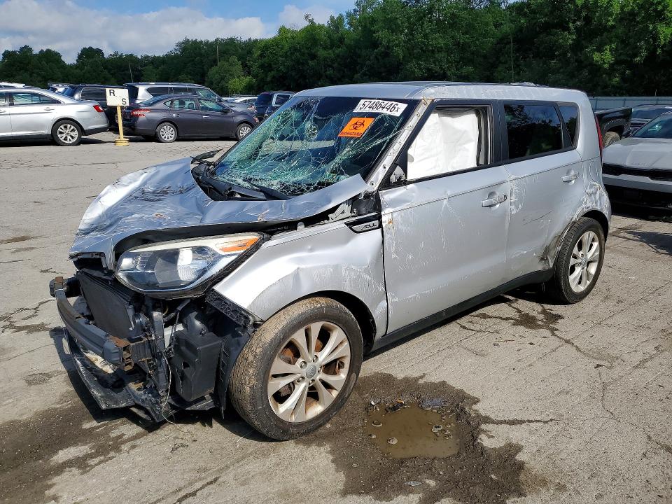 2015 Kia Soul VIN KNDJP3A57F7762866 COPART salvage auction — FRONT END, PA - CERTIFICATE OF SALVAGE, sold $400 on 2026-07-02 (photo 1)