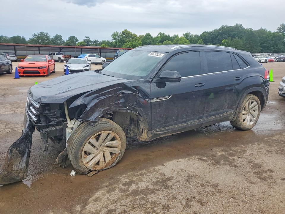 2023 Volkswagen Atlas VIN 1V2WE2CA1PC223280 COPART salvage auction — FRONT END, Ms - Cert Of Title-Salvaged, sold $3,650 on 2026-07-10 (photo 1)