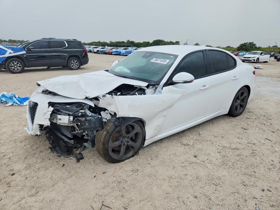2017 Alfa romeo Giulia VIN ZARFAEBN3H7535619 COPART salvage auction — FRONT END, Fl - Cert Of Title Slvg Rebuildable, sold $2,850 on 2026-07-30 (photo 1)