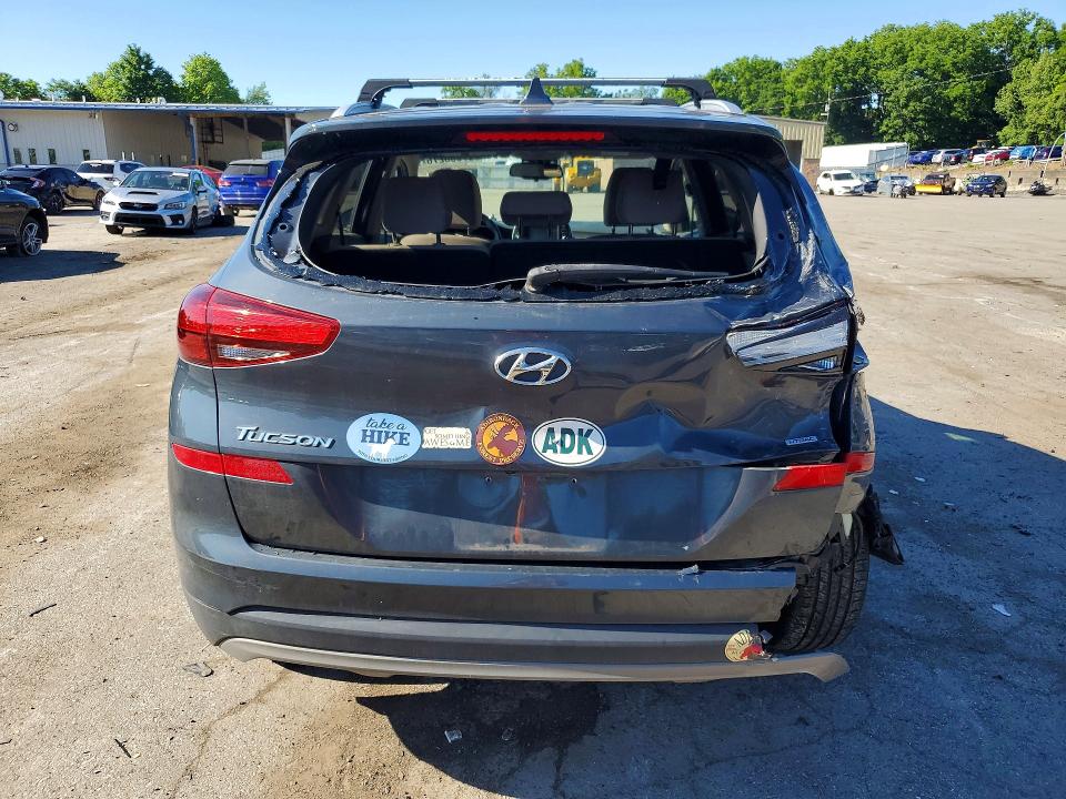 2021 Hyundai Tucson VIN KM8J3CAL4MU355642 COPART salvage auction — REAR END, Ny - Mv-907A Salvage Certificate, sold $3,300 on 2026-07-19 (photo 6)