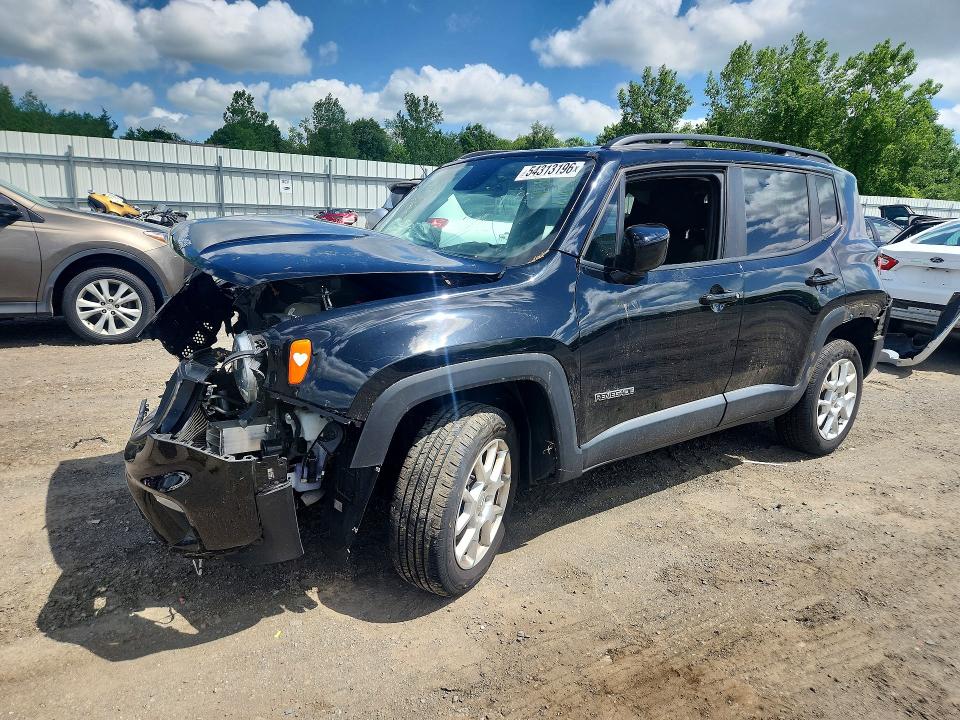 2019 Jeep Renegade VIN ZACNJBBB1KPK42545 COPART salvage auction — FRONT END, Ma - Cert Of Title-Salvage, sold $300 on 2026-07-08 (photo 1)