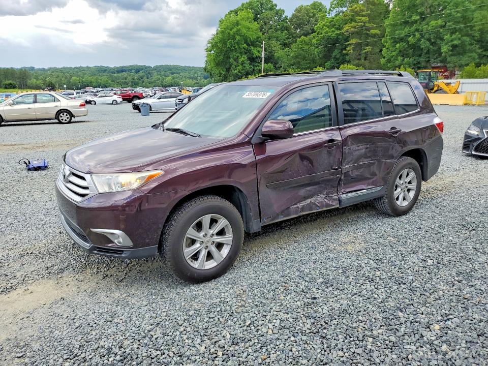 2011 Toyota Highlander VIN 5TDZK3EH2BS035768 COPART salvage auction — SIDE, NC - SALVAGE CERTIFICATE OF TITLE, sold $3,300 on 2026-07-16 (photo 1)