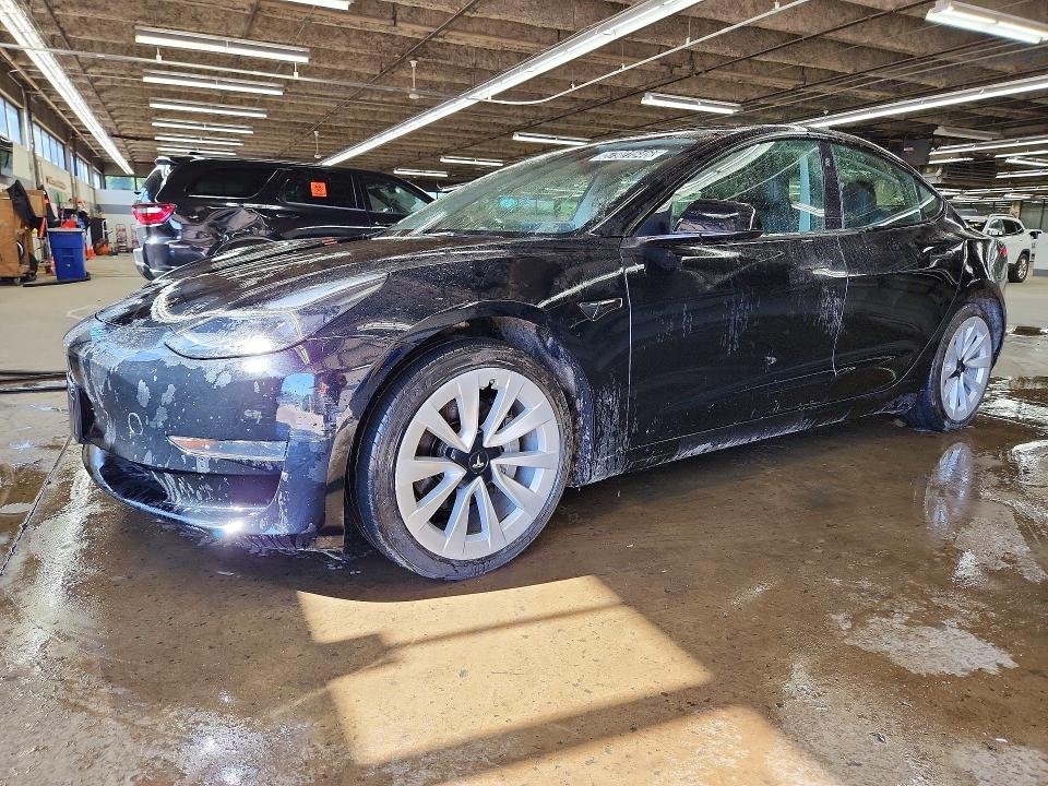2022 Tesla Model 3 VIN 5YJ3E1EA9NF289202 COPART salvage auction — UNDERCARRIAGE, Il - Certificate Of Title, sold $9,800 on 2026-07-06 (photo 1)