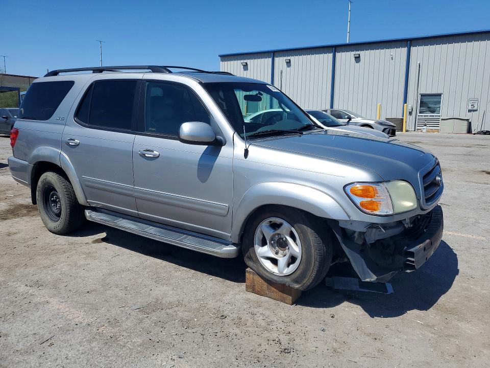 2002 Toyota Sequoia VIN 5TDZT34A52S118323 COPART salvage auction — FRONT END, Id - Salvage Certificate Of Title, sold $1,050 on 2026-07-28 (photo 4)