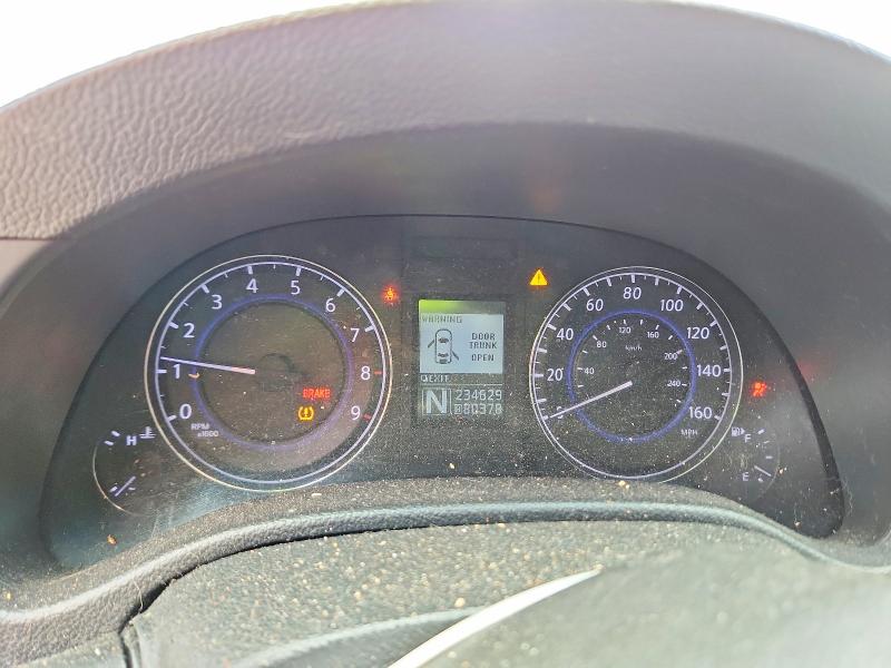 2013 Infiniti G VIN JN1CV6AR1DM765587 COPART salvage auction — FRONT END, Il - Salvage Certificate, sold $250 on 2026-07-30 (photo 9)