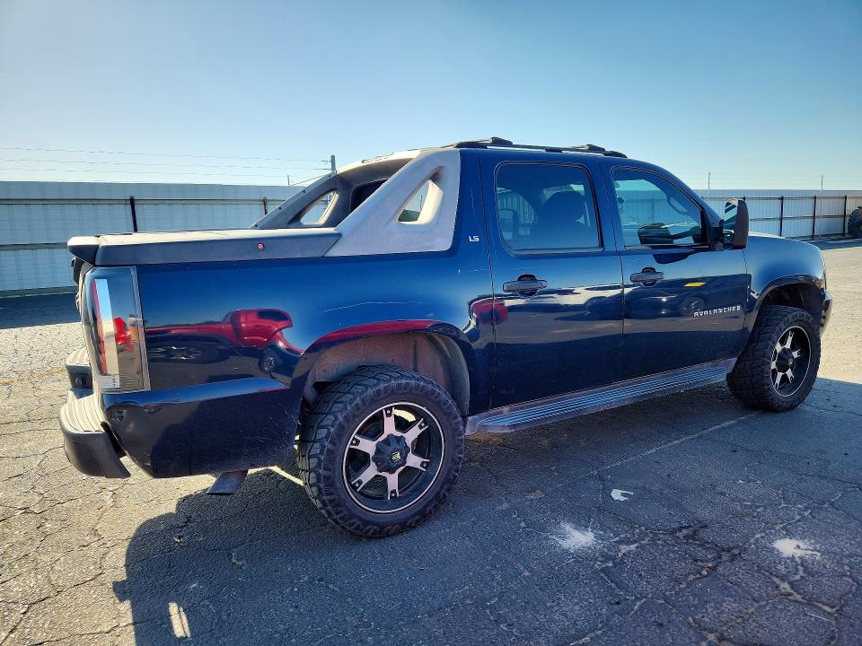 2007 Chevrolet Avalanche VIN 3GNEC12007G166158 COPART salvage auction — DAMAGE HISTORY, Ca - Dlr/Dis/Exp Only Salvage Title, sold $1,400 on 2026-07-02 (photo 3)