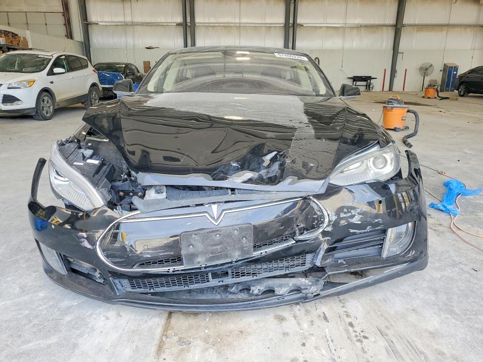 2015 Tesla Model s VIN 5YJSA1E28FF109287 COPART salvage auction — FRONT END, Ne - Certificate Of Title, sold $1,550 on 2026-07-28 (photo 5)