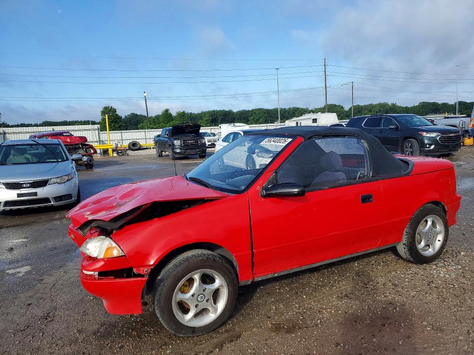 1991 Geo Metro VIN JG1MR3363MK605321 COPART salvage auction — FRONT END, IA - CERT OF TITLE-SALVAGE TITLE, sold $625 on 2026-07-17 (photo 1)