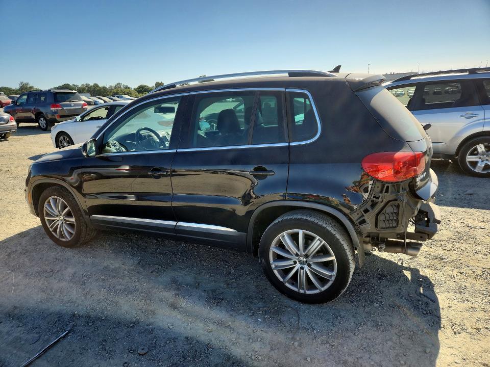 2016 Volkswagen Tiguan VIN WVGAV7AX9GW525278 COPART salvage auction — REAR END, Ca - Salvage Certificate, sold $1,950 on 2026-07-21 (photo 2)