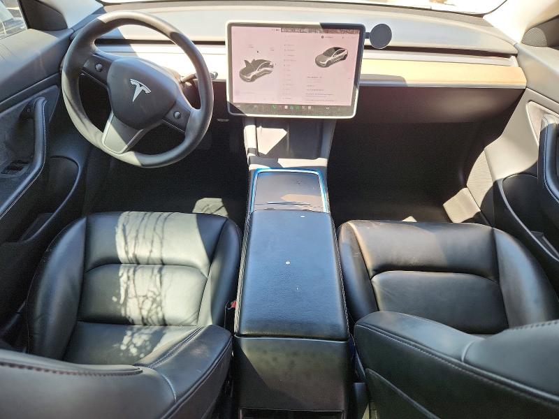 2021 Tesla Model 3 VIN 5YJ3E1EB8MF928242 COPART salvage auction — SIDE, UT - SALVAGE CERTIFICATE, sold $7,600 on 2026-07-31 (photo 8)