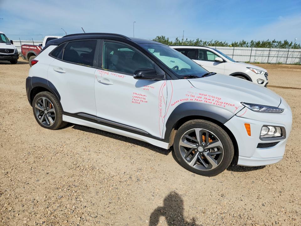 2020 Hyundai Kona VIN KM8K3CA59LU481239 COPART salvage auction — FRONT END, Ab - Bos - Salvage, sold $6,000 on 2026-07-02 (photo 4)