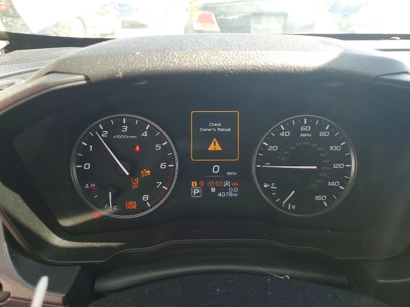 2024 Subaru Impreza VIN JF1GUAFC9R8899052 COPART salvage auction — FRONT END, Oh - Cert Of Title-Salvage, sold $3,350 on 2026-07-15 (photo 9)