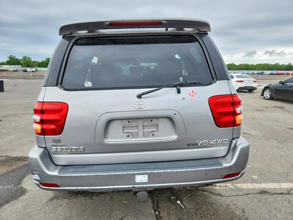 2002 Toyota Sequoia VIN 5TDBT48A82S083245 COPART salvage auction — FRONT END, NY - MV-907A SALVAGE CERTIFICATE, sold $375 on 2026-07-20 (photo 6)