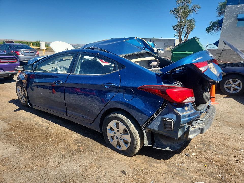 2016 Hyundai Elantra VIN KMHDH4AE5GU640683 COPART salvage auction — SIDE, Co - Salvage Title, sold $175 on 2026-07-06 (photo 2)