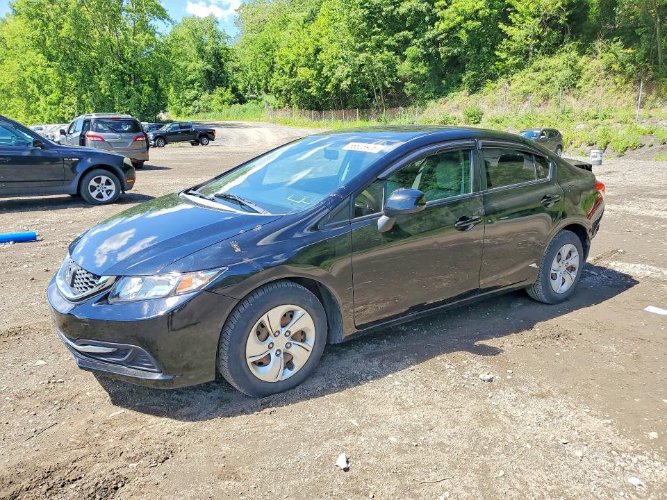 2013 Honda Civic VIN 19XFB2F5XDE211268 COPART salvage auction — REAR END, Ny - Mv-907A Salvage Certificate, sold $1,650 on 2026-07-02 (photo 1)