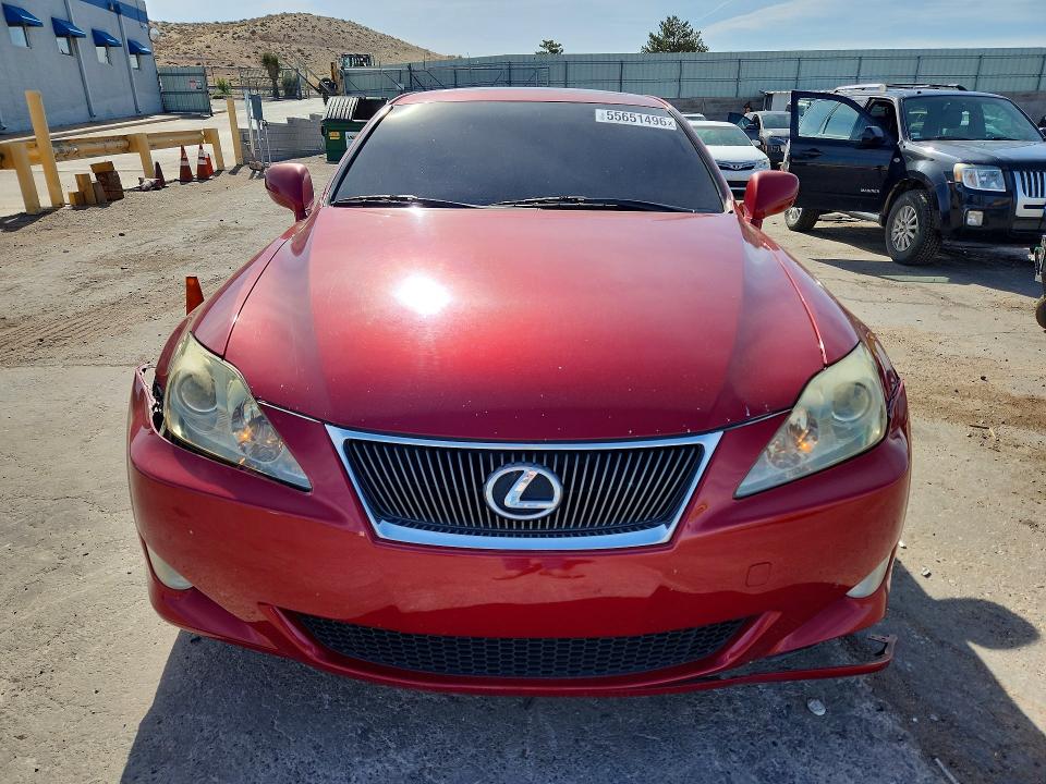 2007 Lexus Is VIN JTHBK262572028185 COPART salvage auction — FRONT END, Nm - Cert Of Title-Salvage, sold $3,200 on 2026-07-27 (photo 5)