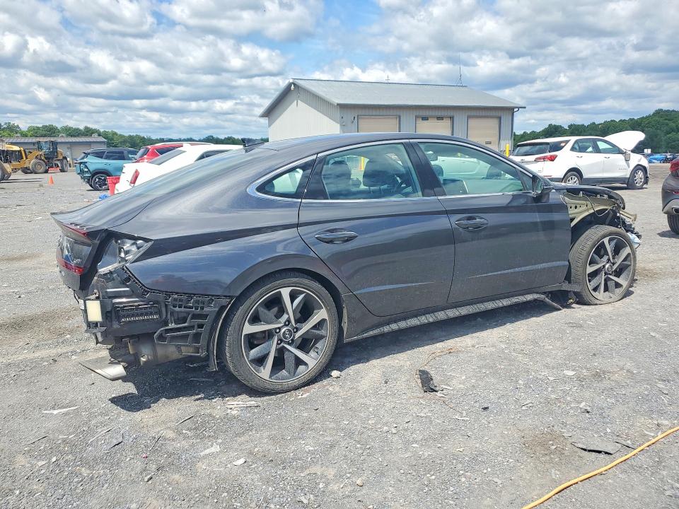 2021 Hyundai Sonata VIN 5NPEJ4J27MH062899 COPART salvage auction — FRONT END, Pa - Certificate Of Salvage, sold $3,800 on 2026-07-20 (photo 3)