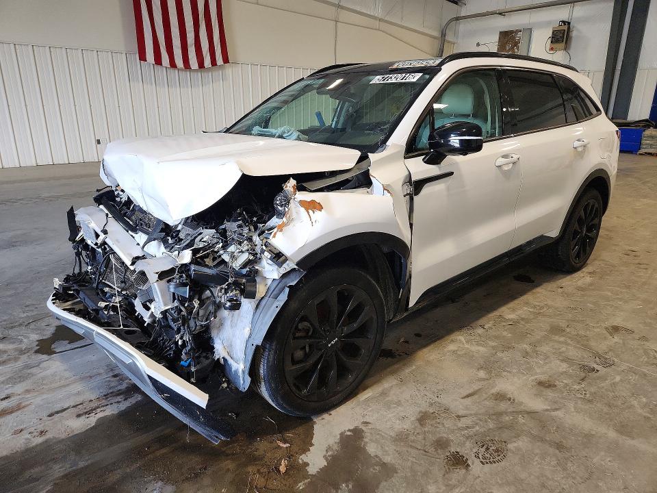 2022 Kia Sorento VIN 5XYRK4LF4NG144421 COPART salvage auction — FRONT END, Ga - Dlr Only Clean Ttl/Exceeds 25%, sold $225 on 2026-07-28 (photo 1)