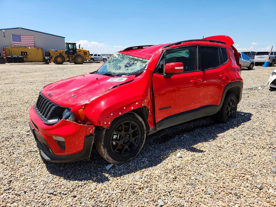 2019 Jeep Renegade VIN ZACNJABB6KPK42227 COPART salvage auction — ALL OVER, TX - SALVAGE VEHICLE TITLE (P), sold $600 on 2026-08-04 (photo 1)