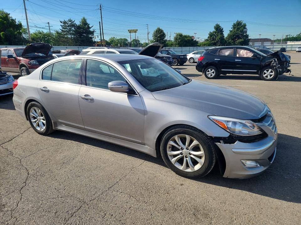 2013 Hyundai Genesis VIN KMHGC4DD0DU250245 COPART salvage auction — FRONT END, Oh - Cert Of Title-Salvage, sold $1,650 on 2026-07-17 (photo 4)
