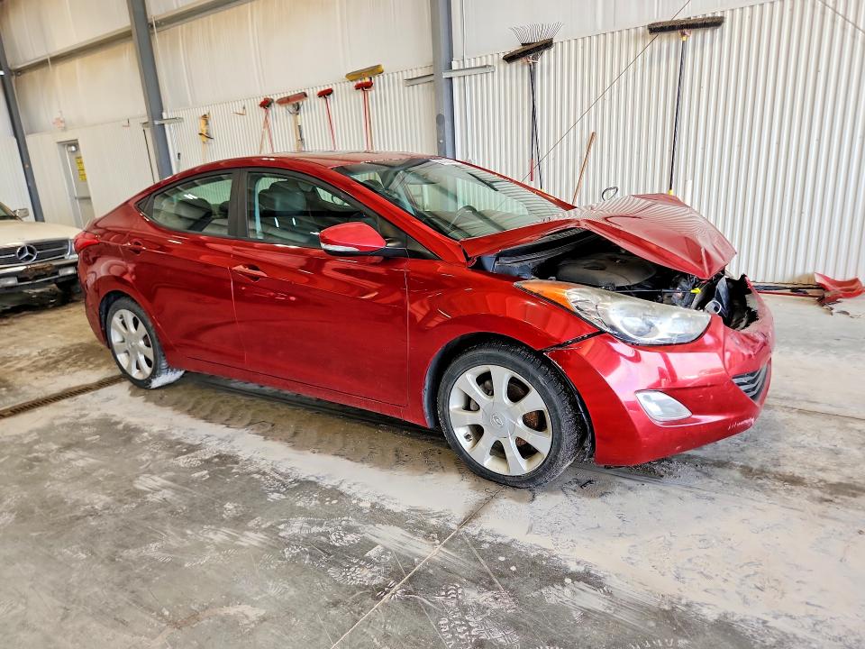 2012 Hyundai Elantra VIN KMHDH4AE7CU308884 COPART salvage auction — HAIL, Ne - Cert Of Title-Salvage, sold $575 on 2026-07-07 (photo 4)