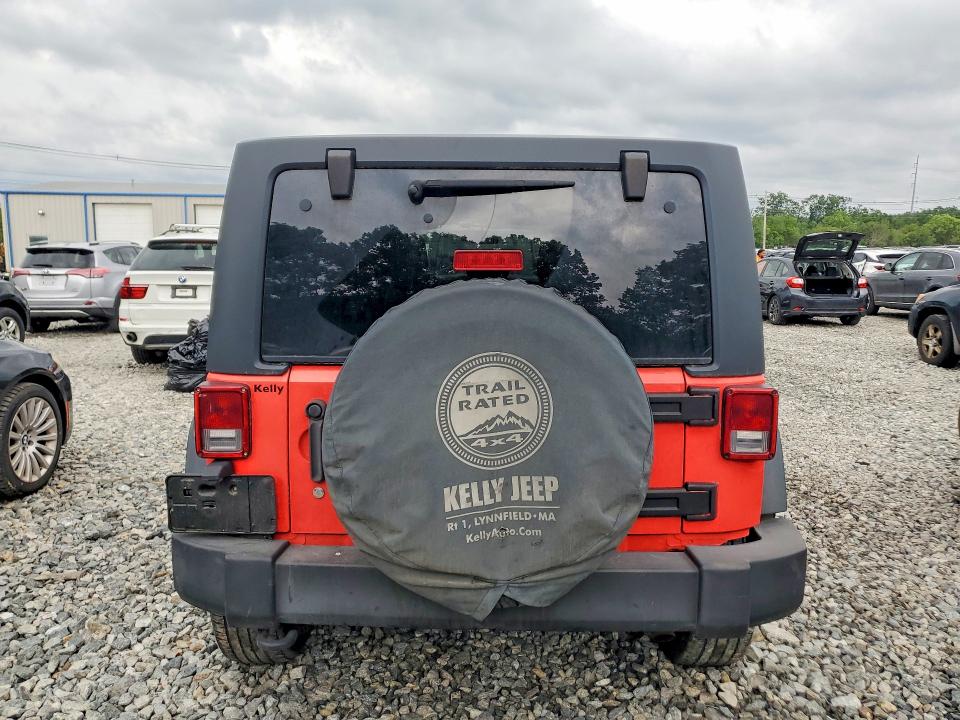 2013 Jeep Wrangler unlimited VIN 1C4BJWDG5DL582536 COPART salvage auction — FRONT END, Ma - Certificate Of Title, sold $2,100 on 2026-07-02 (photo 6)