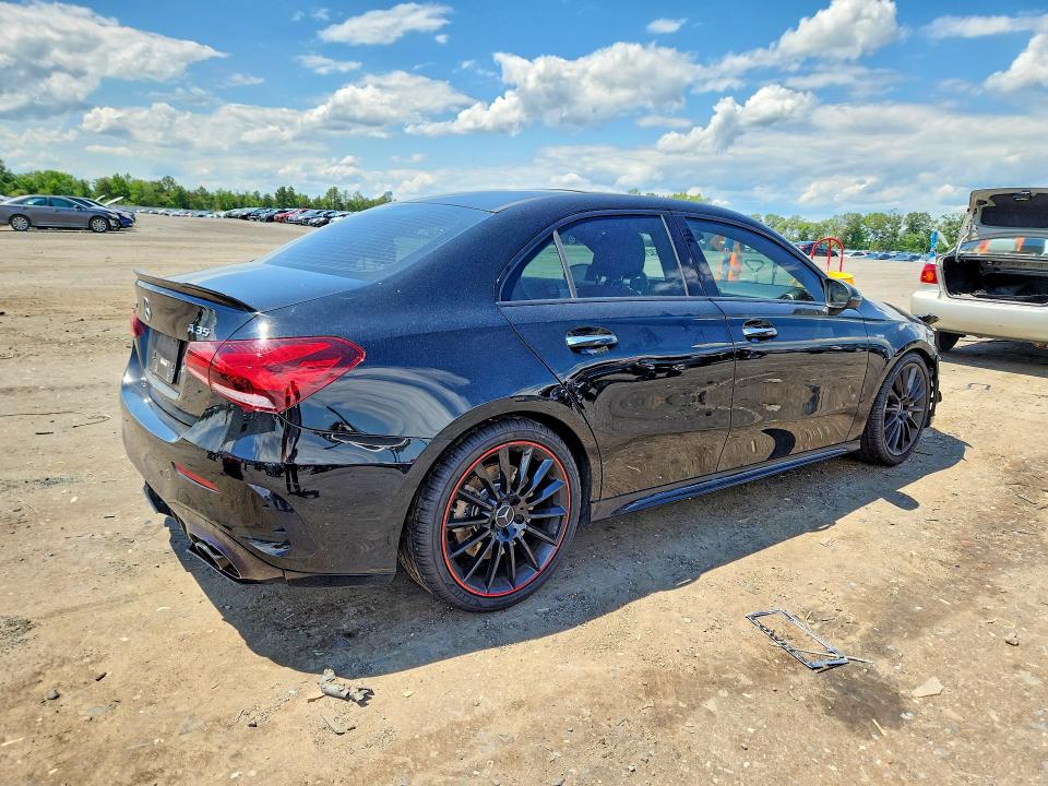 2021 Mercedes-benz A-klasse amg VIN W1K3G5BB3MJ266607 COPART salvage auction — FRONT END, VA - CERT OF TITLE - SALVAGE, sold $8,500 on 2026-07-08 (photo 3)