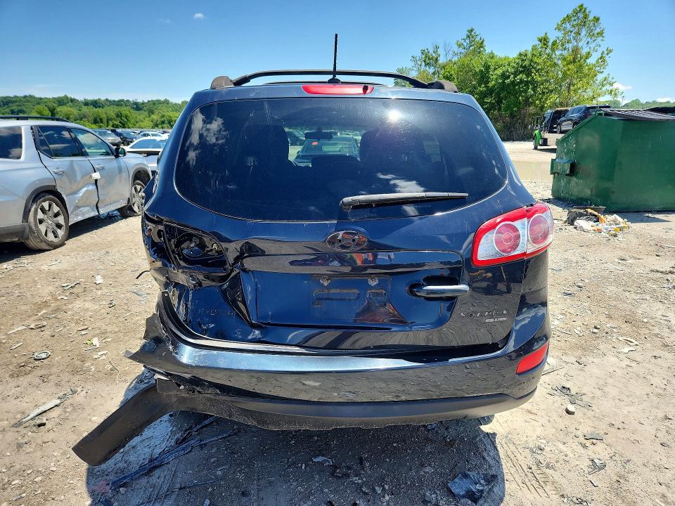 2011 Hyundai Santa fe VIN 5XYZGDAB6BG003878 COPART salvage auction — REAR END, Il - Salvage Certificate, sold $1,150 on 2026-07-20 (photo 6)