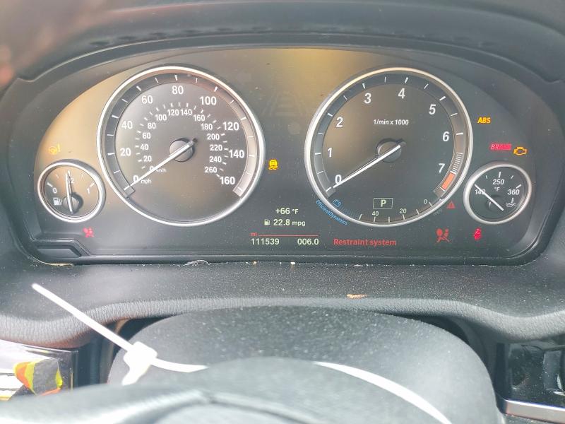 2017 BMW VIN 5UXWX9C58H0T11462 COPART salvage auction — FRONT END, Ca - Salvage Certificate, sold $4,200 on 2026-07-08 (photo 9)