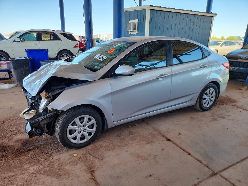 2016 Hyundai Accent VIN KMHCT4AE4GU163884 — COPART salvage auction photo
