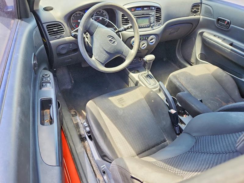 2011 Hyundai Accent VIN KMHCM3AC0BU192572 COPART salvage auction — FRONT END, NM - CERT OF TITLE-SALVAGE (P), sold $250 on 2026-07-09 (photo 8)