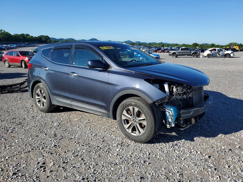 2016 Hyundai Santa fe VIN 5XYZT3LB0GG379101 COPART salvage auction — FRONT END, VA - CERT OF TITLE - SALVAGE, sold $2,450 on 2026-07-09 (photo 4)