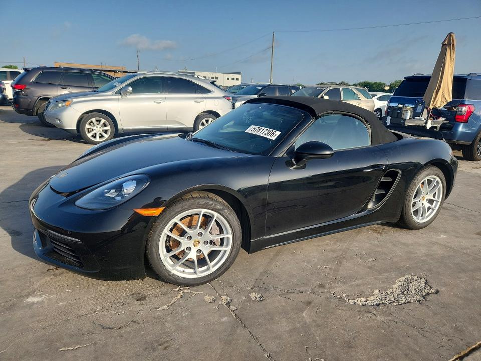2019 Porsche Boxster VIN WP0CA2A88KS211061 COPART salvage auction — WATER/FLOOD, Tx - Salvage Title-Flood Damage, sold $15,100 on 2026-07-09 (photo 1)