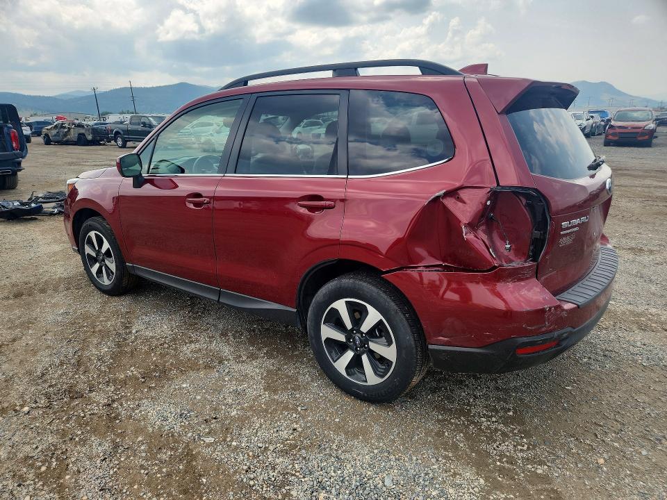 2018 Subaru Forester VIN JF2SJAJC7JH527493 COPART salvage auction — REAR END, Salvage Title, sold $2,850 on 2026-08-25 (photo 2)