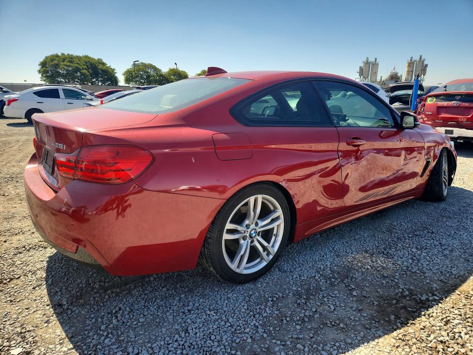 2014 BMW 4er VIN WBA3N3C57EK230442 COPART salvage auction — FRONT END, CA - SALVAGE CERTIFICATE, sold $125 on 2026-07-21 (photo 3)
