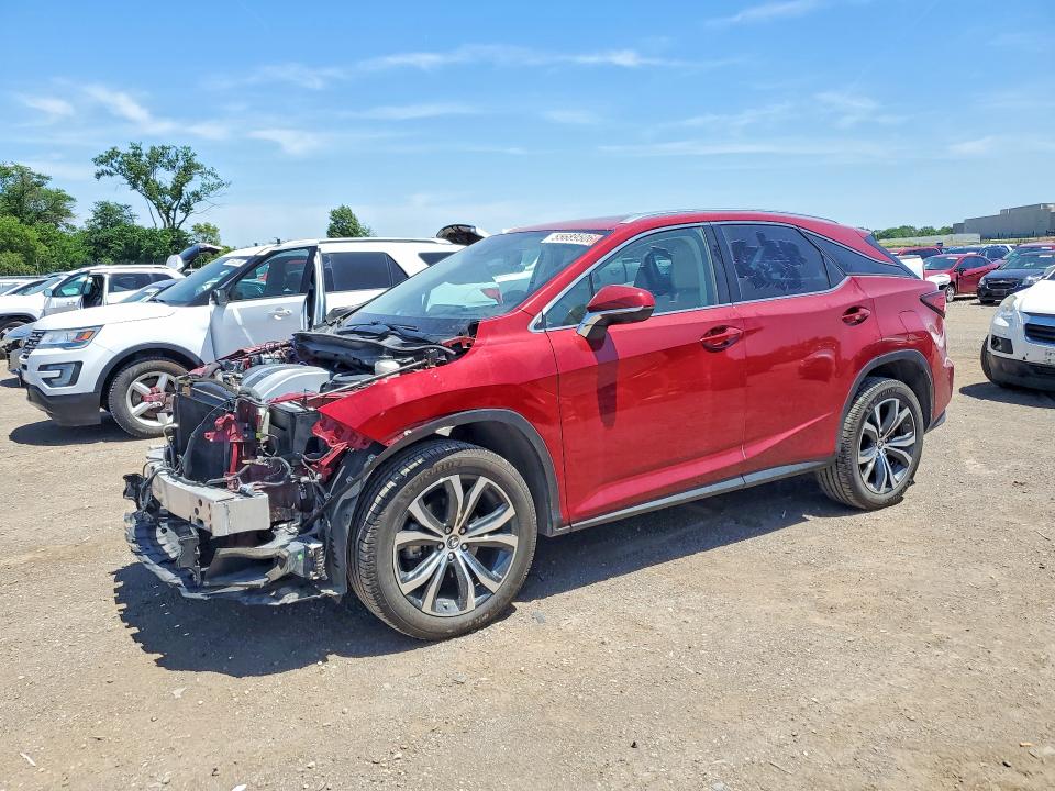 2019 Lexus Rx VIN 2T2BZMCA2KC185506 COPART salvage auction — FRONT END, IA - CERT OF TITLE-SALVAGE TITLE, sold $11,200 on 2026-07-31 (photo 1)