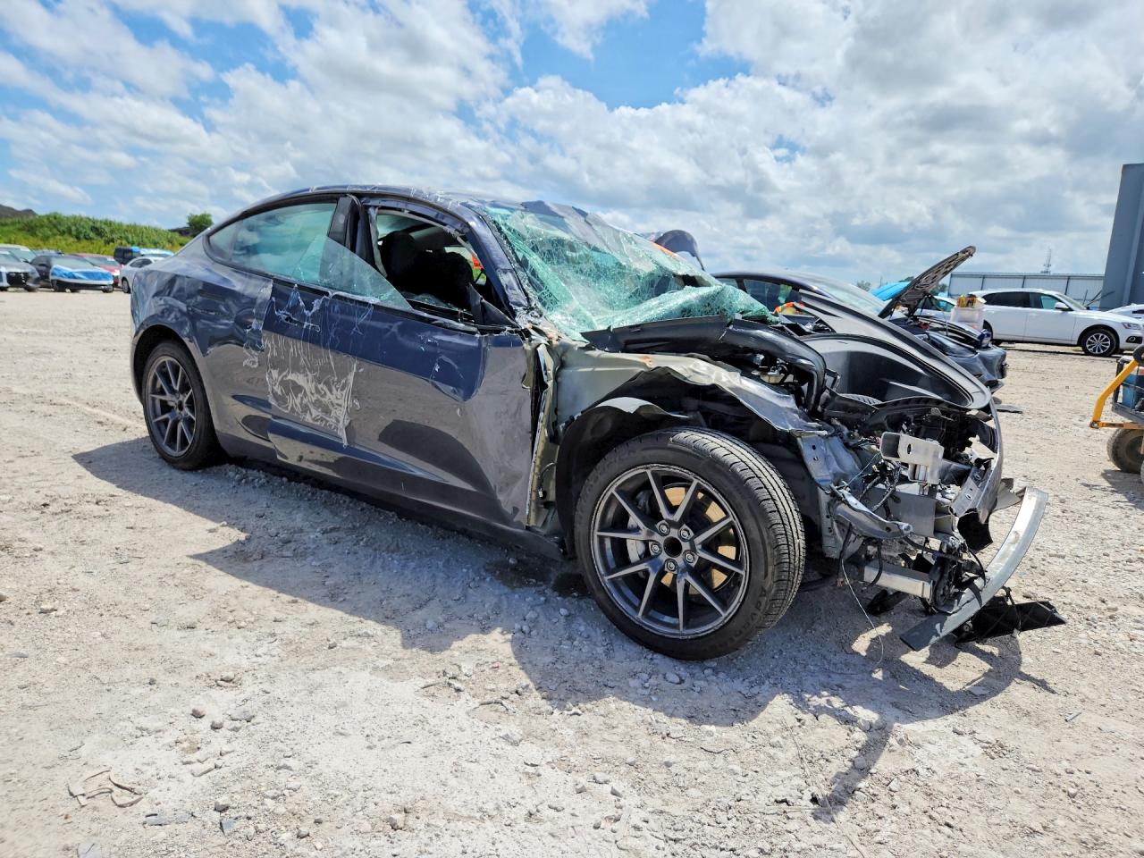 2023 Tesla Model 3 VIN 5YJ3E1EA6PF648783 COPART salvage auction — Front End, MD - CERTIFICATE OF TITLE, sold $4,950 on 2026-07-03 (photo 4)