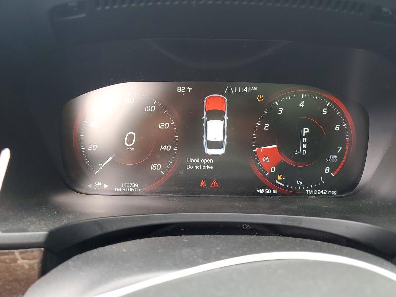 2018 Volvo S90 VIN LVY992MKXJP020956 COPART salvage auction — FRONT END, Pa - Certificate Of Salvage, sold $2,100 on 2026-07-23 (photo 9)