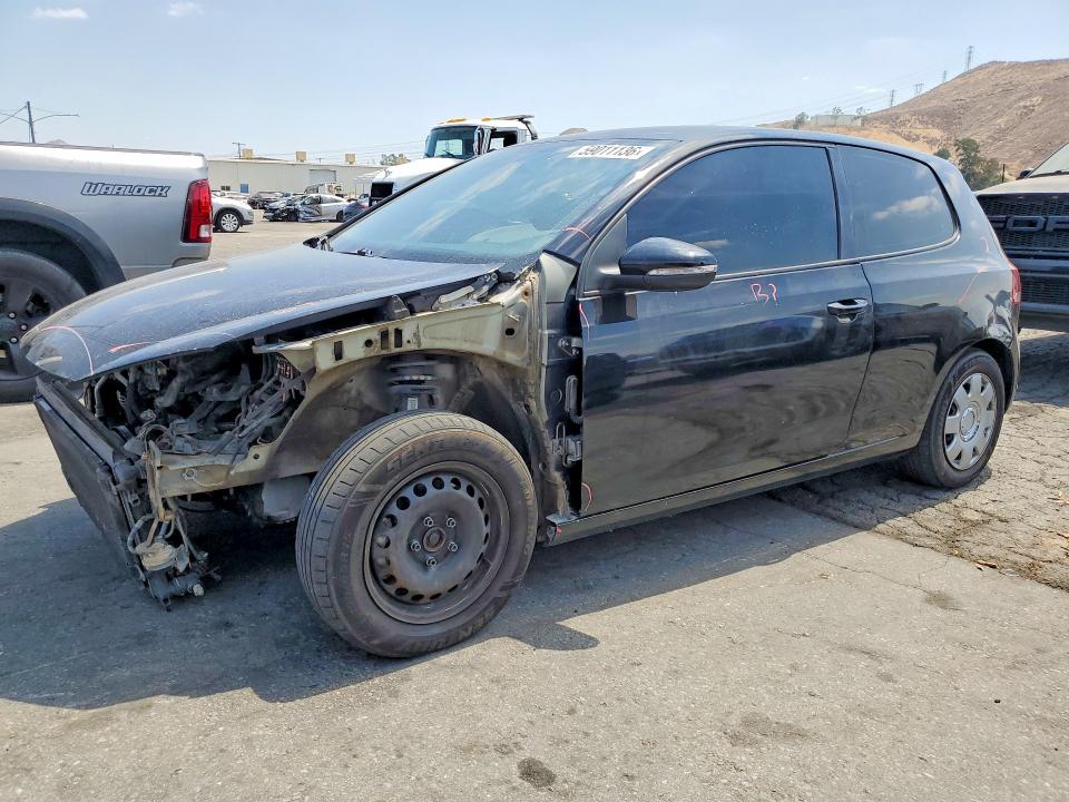 2012 Volkswagen Golf VIN WVWAB7AJ1CW191301 COPART salvage auction — FRONT END, Ca - Salvage Certificate, sold $375 on 2026-07-09 (photo 1)