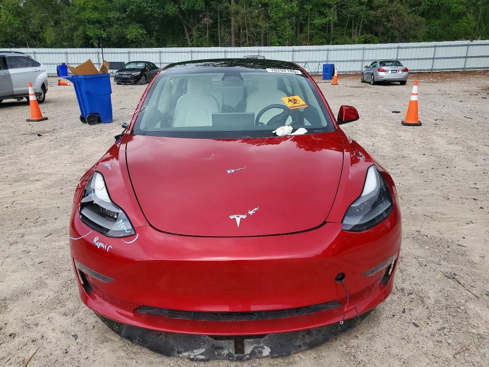 2021 Tesla Model 3 VIN 5YJ3E1EB7MF917989 COPART salvage auction — FRONT END, Nc - Dealer Only Clean Title, sold $10,300 on 2026-07-06 (photo 5)