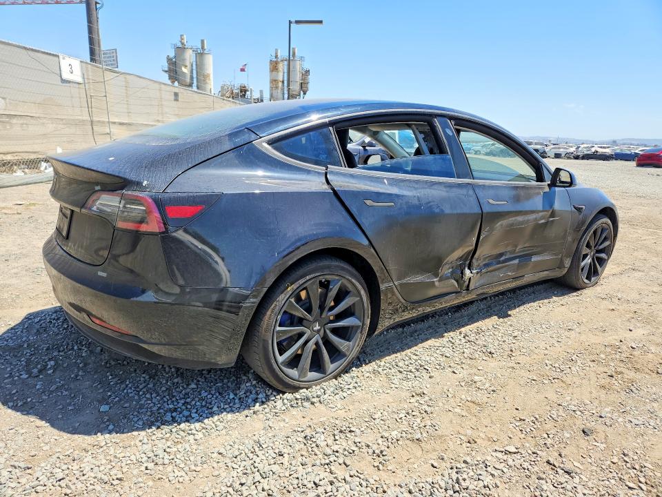 2018 Tesla VIN 5YJ3E1EA6JF092756 COPART salvage auction — SIDE, Ca - Salvage Certificate, sold $3,650 on 2026-07-07 (photo 3)